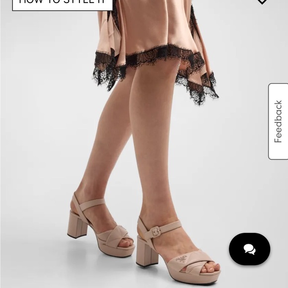 Prada Quilted Leather Ankle Strap Sandals - Picture 3 of 9